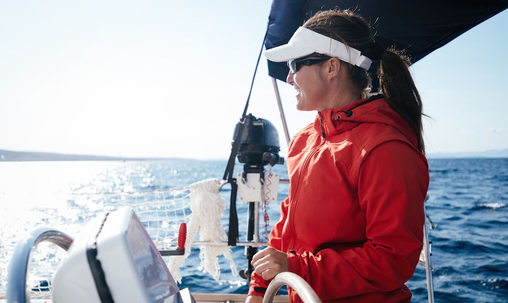 navigating a boat