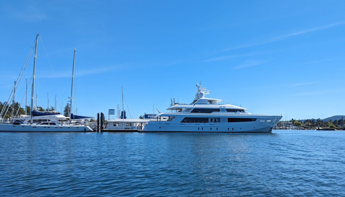 yachts in the marina