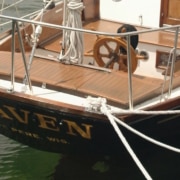 Stern of sailboat - Raven