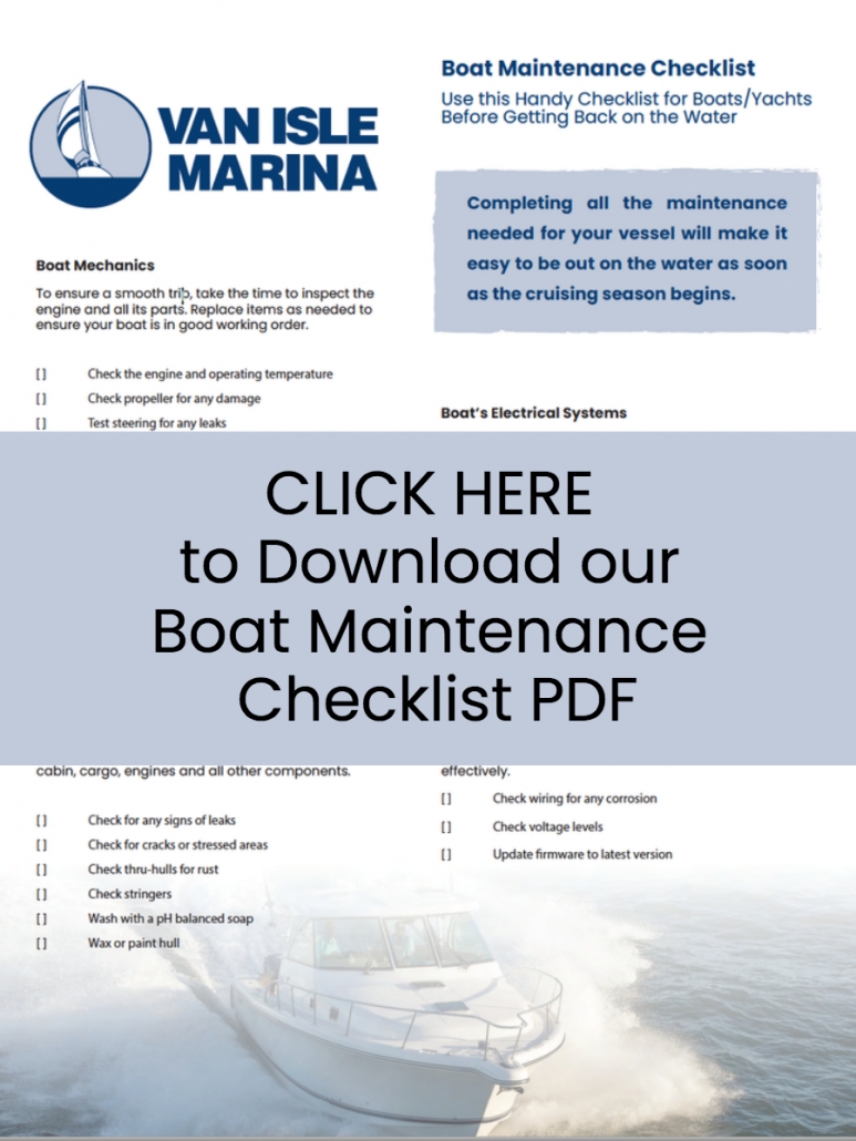 sailboat annual maintenance checklist