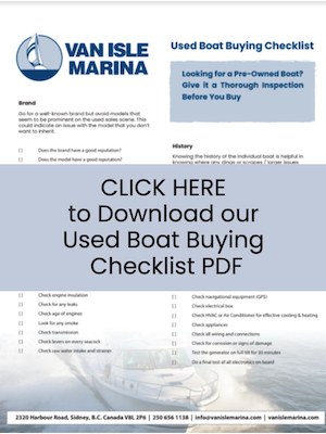 Used Boat Buying Checklist - Van Isle Marina