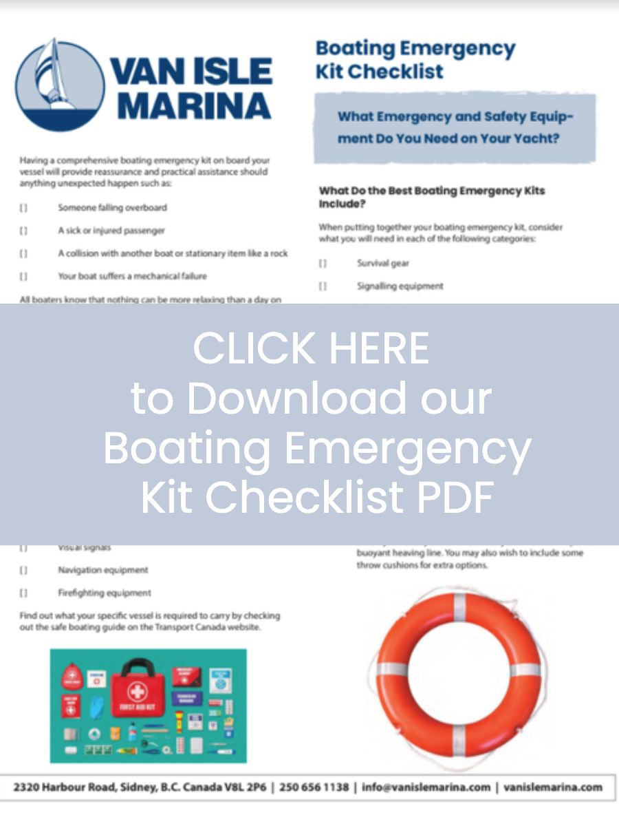 Emergency Boating Kit Checklist Van Isle Marina