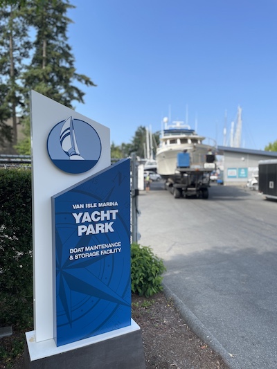Find first class haul out and storage facilities at Van Isle Marina