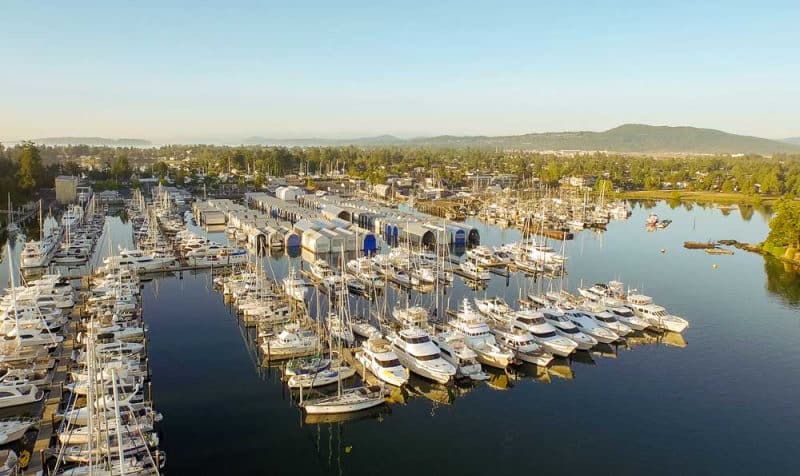 marina aerial view