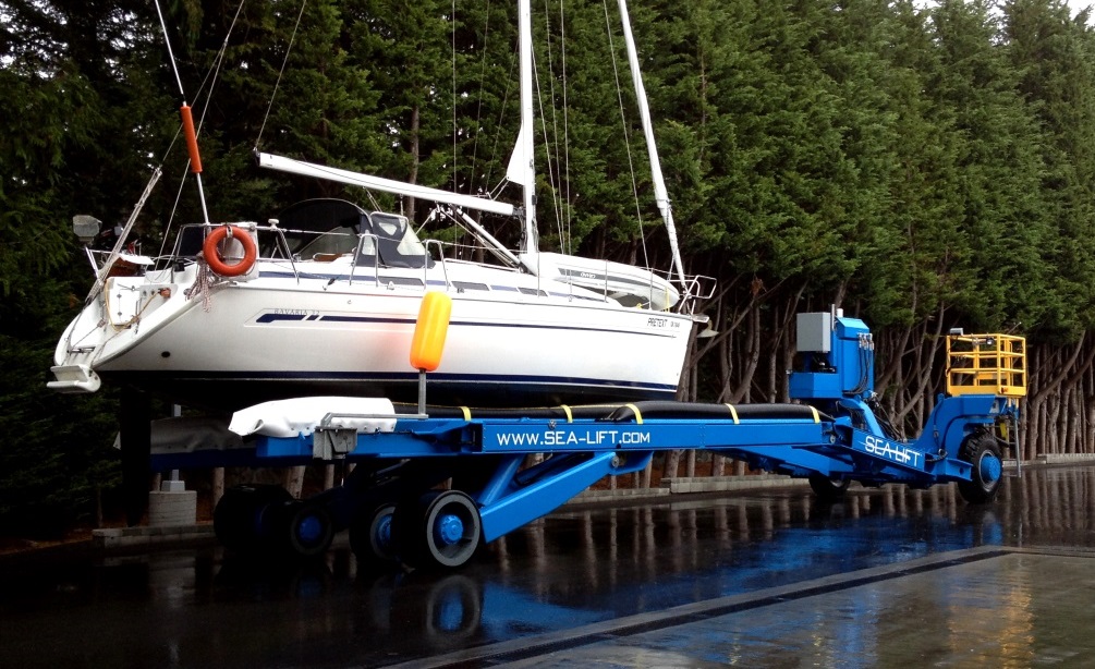 sailboat on Sea Lift