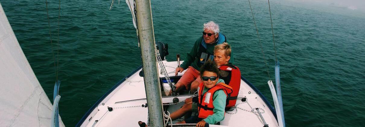 wearing life jackets on sailboat