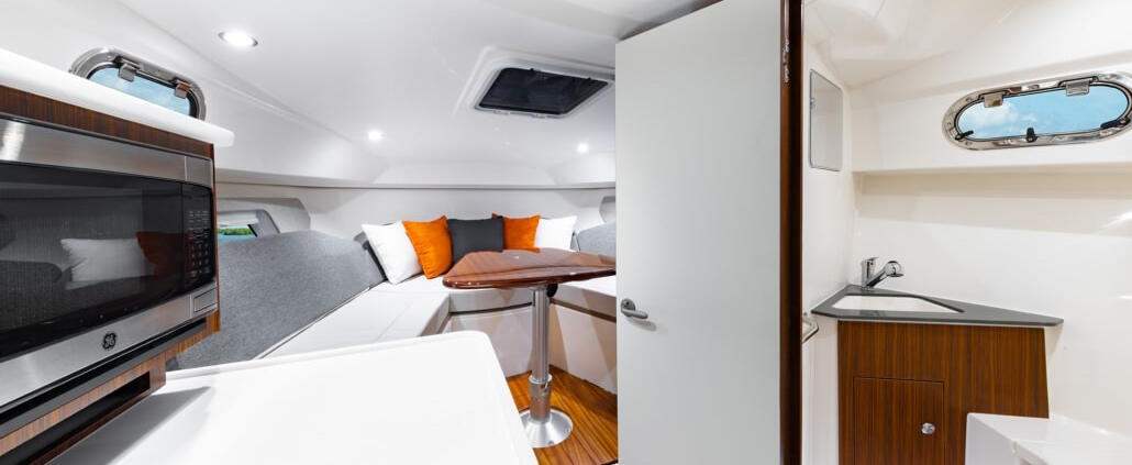 the cabin below deck