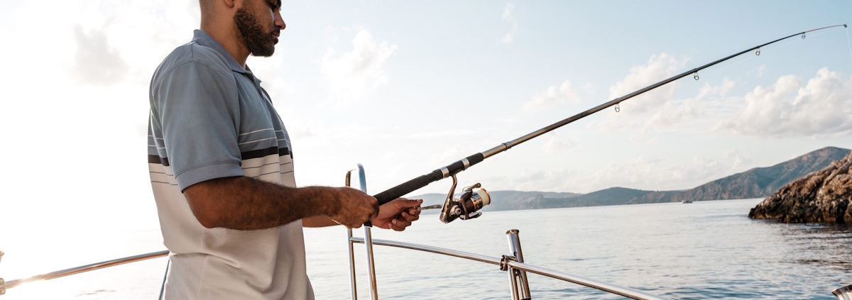 fishing off a boat