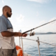fishing off a boat