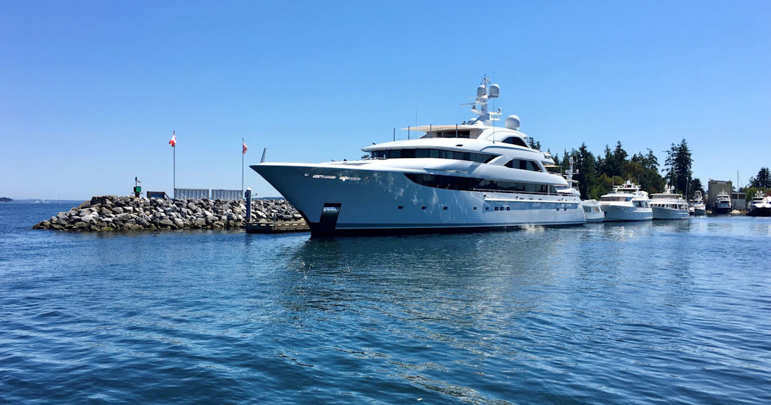 boat moored in marina