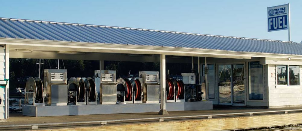 Van Isle Marina fuel dock