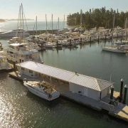 aerial view of fuel dock